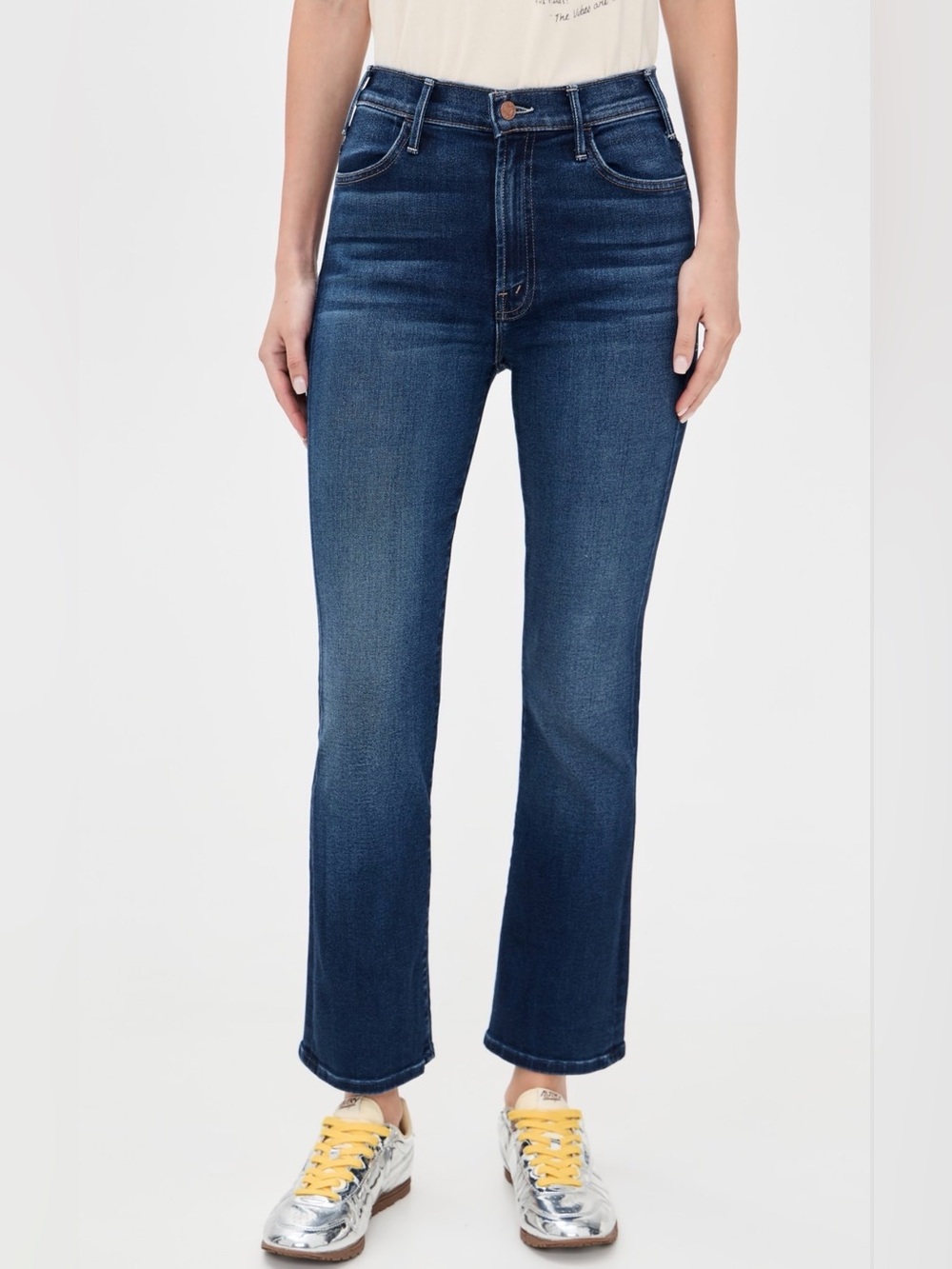 MOTHER The Hustler High Rise Ankle Jeans. Color-Heirloom  Size 26
